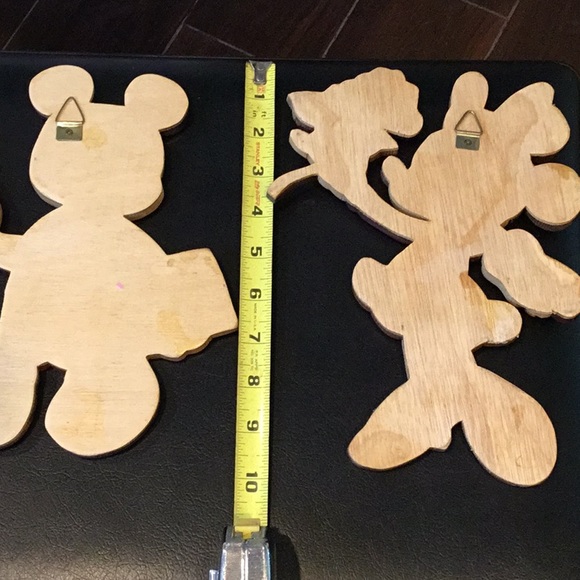 Vintage Mickey Mouse & Minnie Mouse Wooden Wall Art - Picture 4 of 4